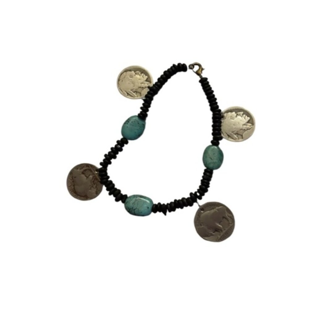 Elegant Beaded Bracelet with Silver Accents